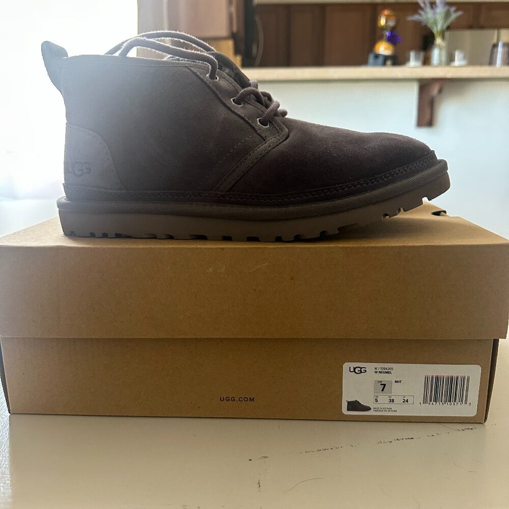 Purple Ugg Lace Up Boots